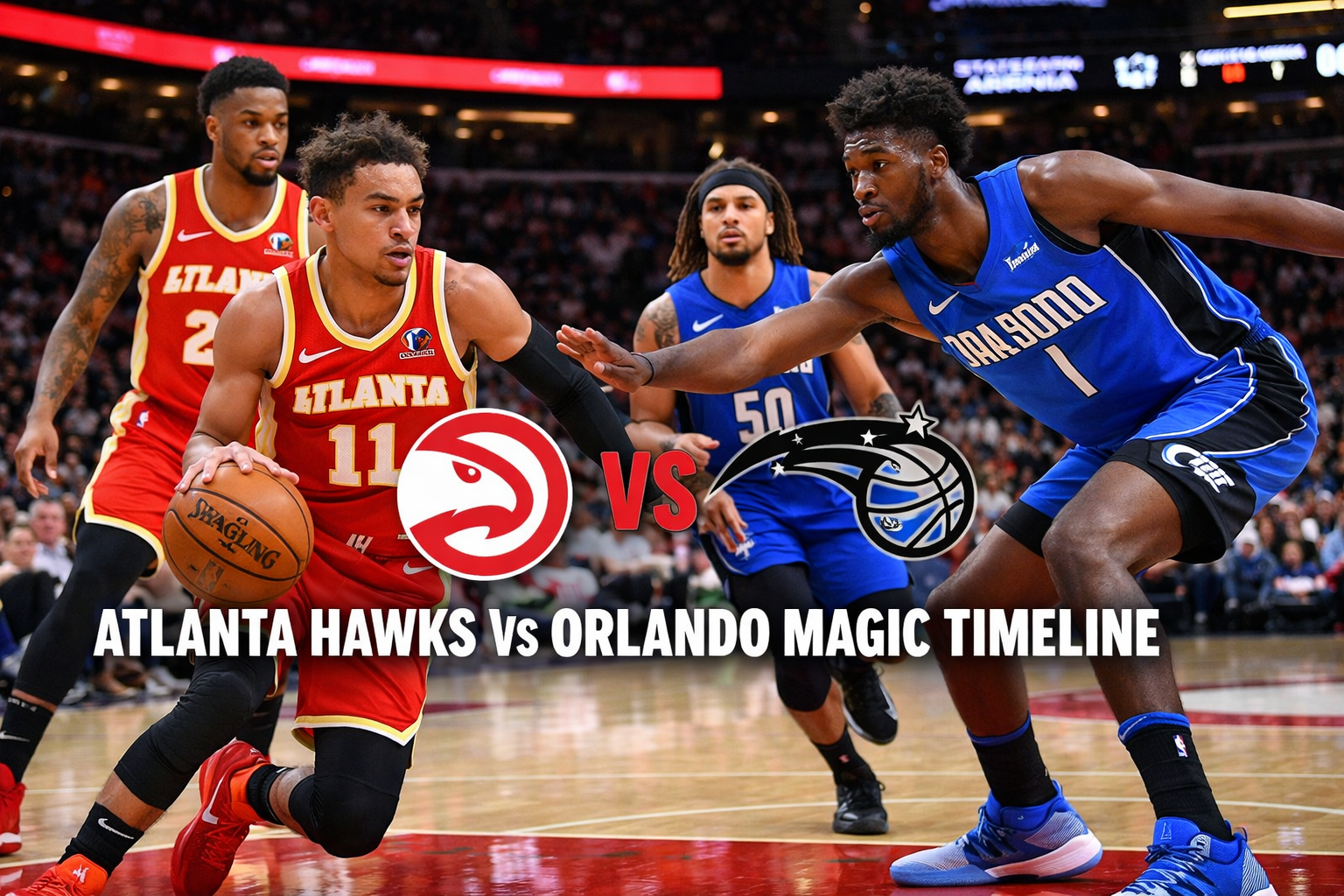 Atlanta Hawks vs Orlando Magic Timeline