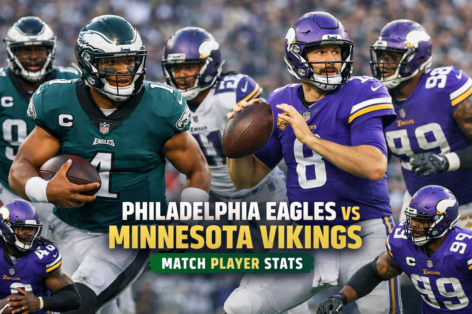 Philadelphia Eagles vs Minnesota Vikings Match Player Stats