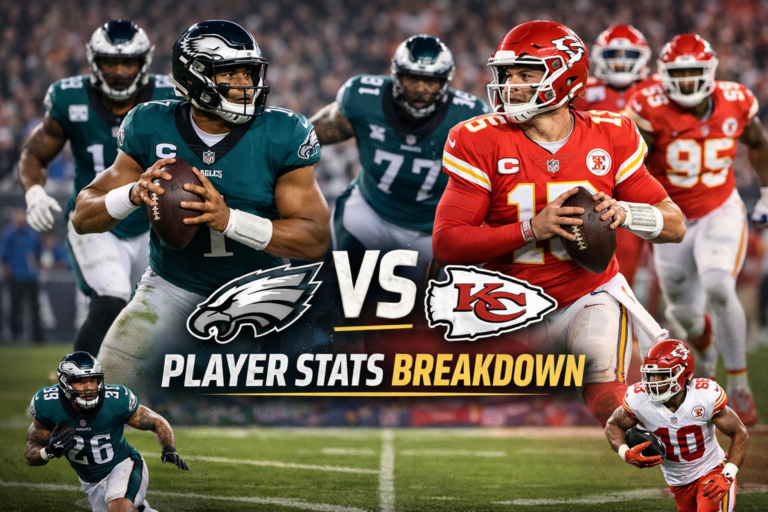 Philadelphia Eagles vs Kansas City Chiefs Match Player Stats