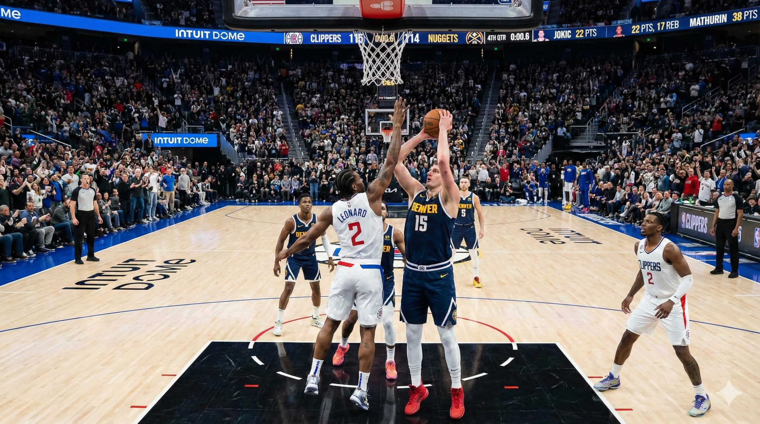 Clippers vs Denver Nuggets Match Player Stats