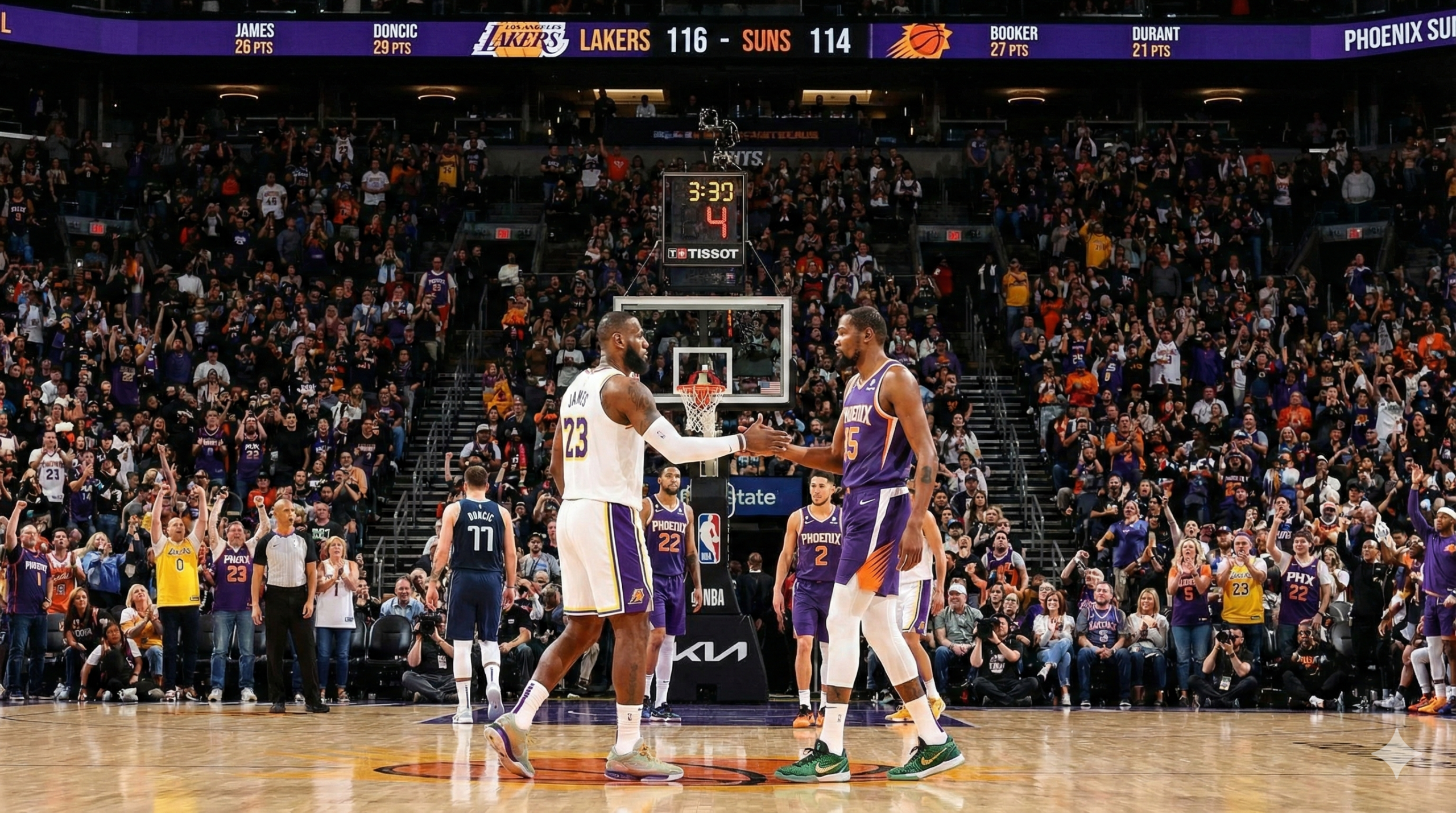 Phoenix Suns vs Lakers Match Player Stats