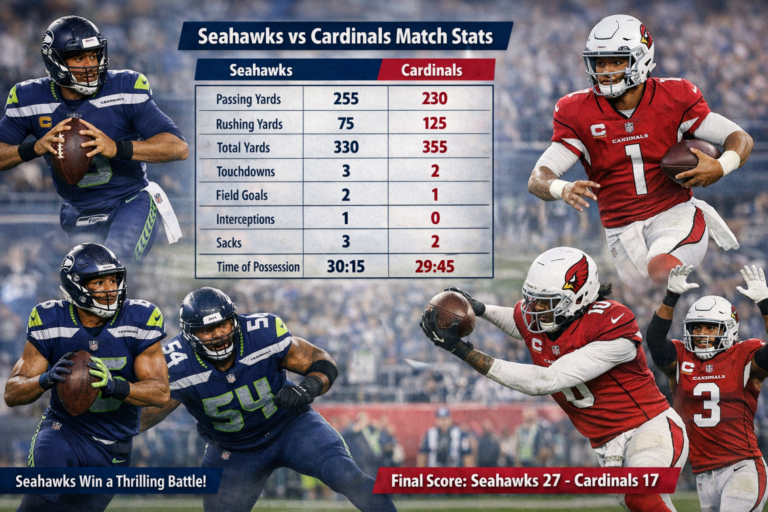 Seahawks vs Arizona Cardinals Match Player Stats