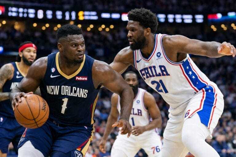 New Orleans Pelicans vs 76ers Match Player Stats