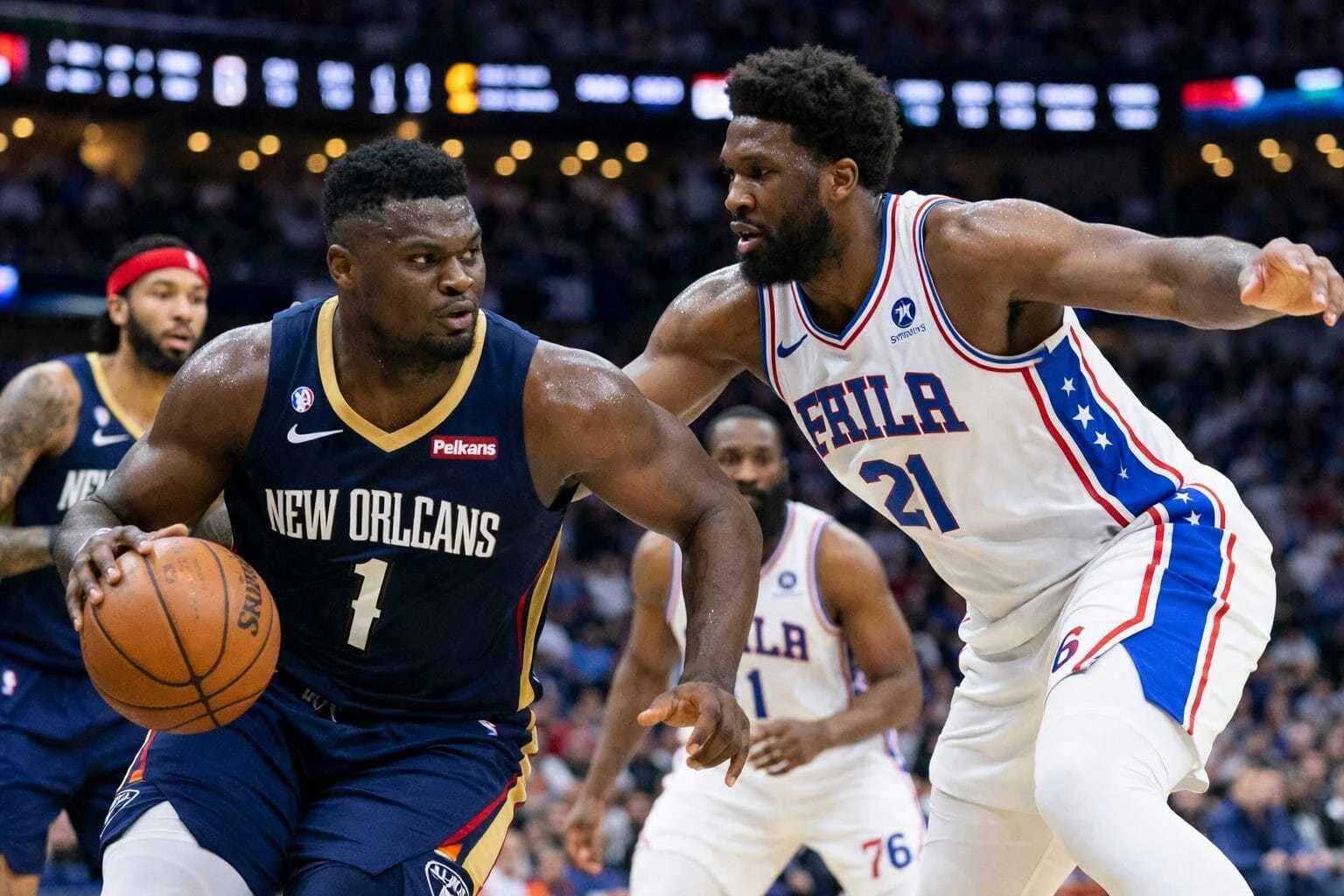 New Orleans Pelicans vs 76ers Match Player Stats