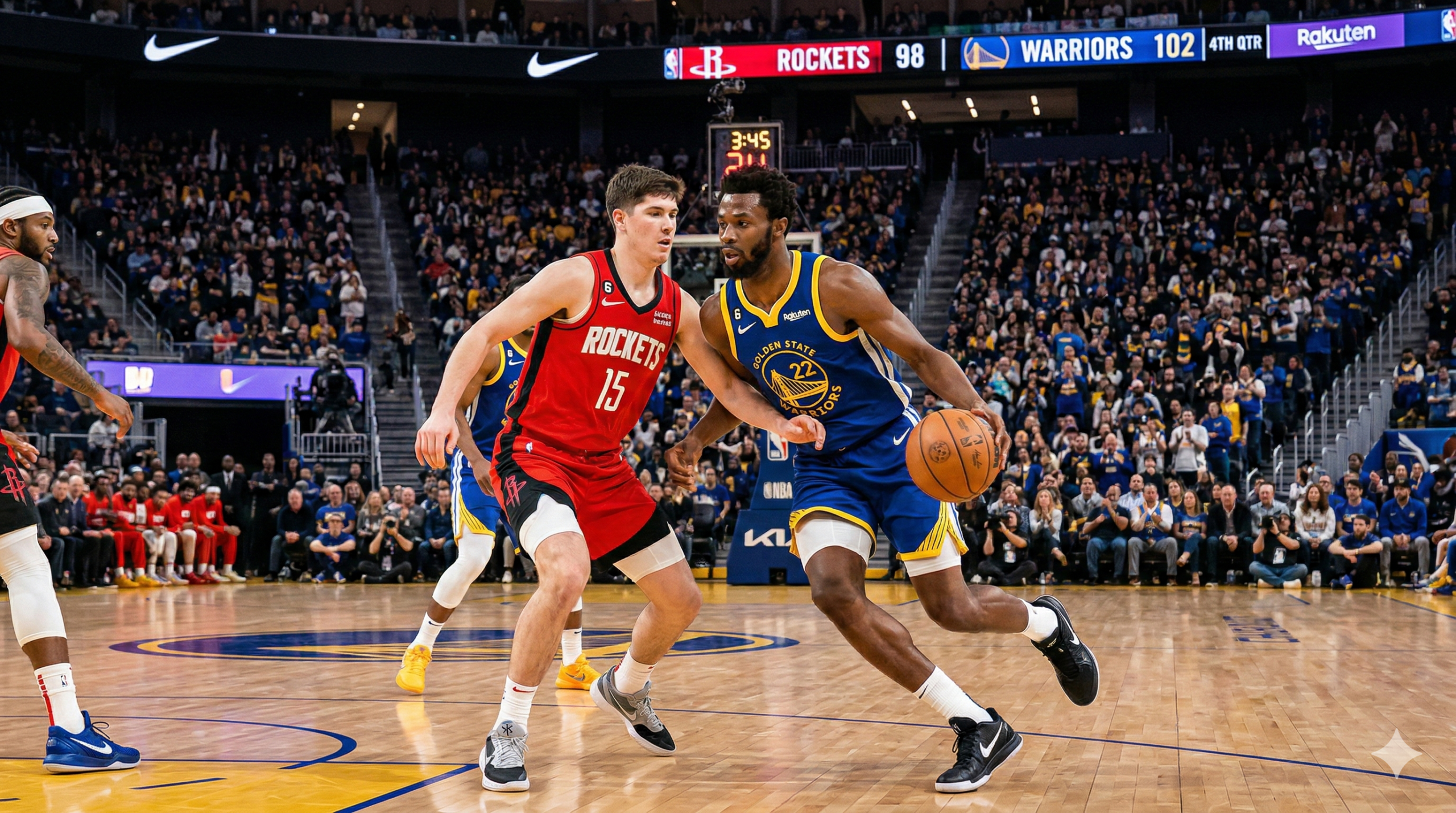 Houston Rockets vs Golden State Warriors Match Player Stats