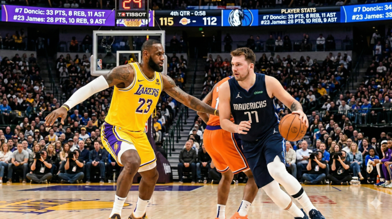 Lakers vs Dallas Mavericks Match Player Stats