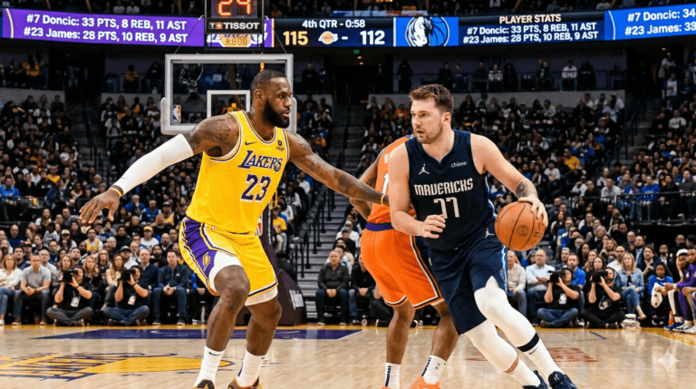 Lakers vs Dallas Mavericks Match Player Stats