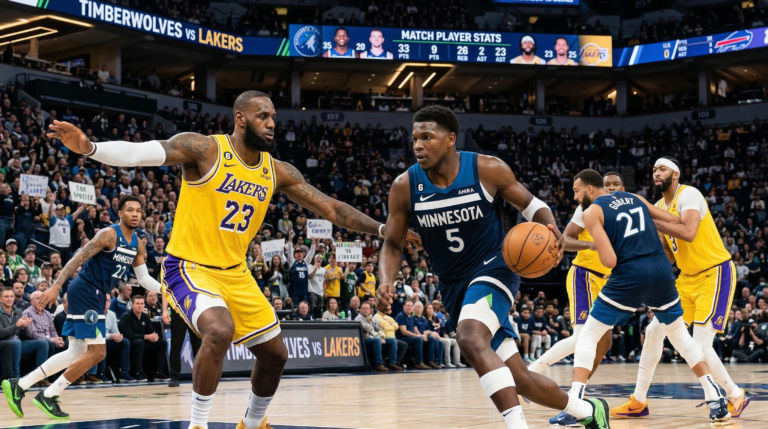 Timberwolves vs Lakers Match Player Stats