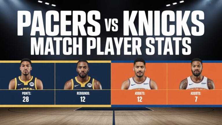 Pacers vs Knicks Match Player Stats
