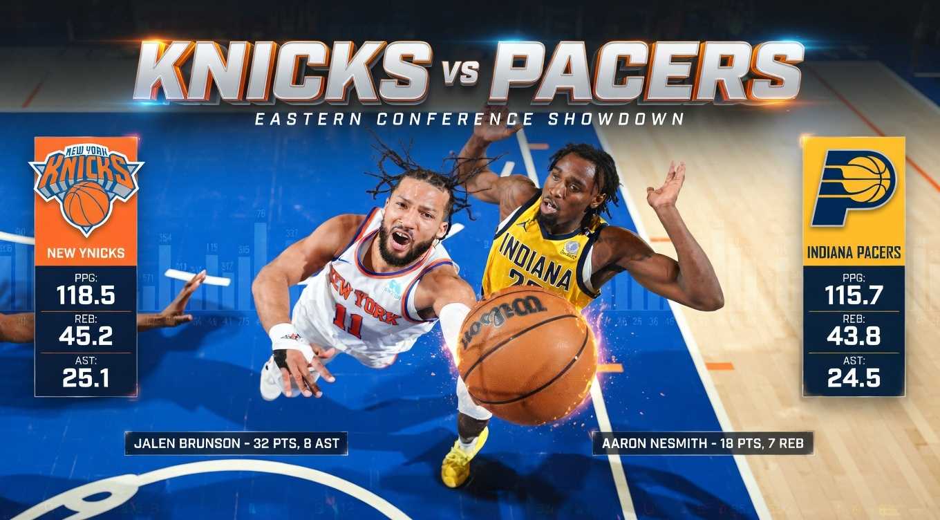 Knicks vs Pacers Match Player Stats