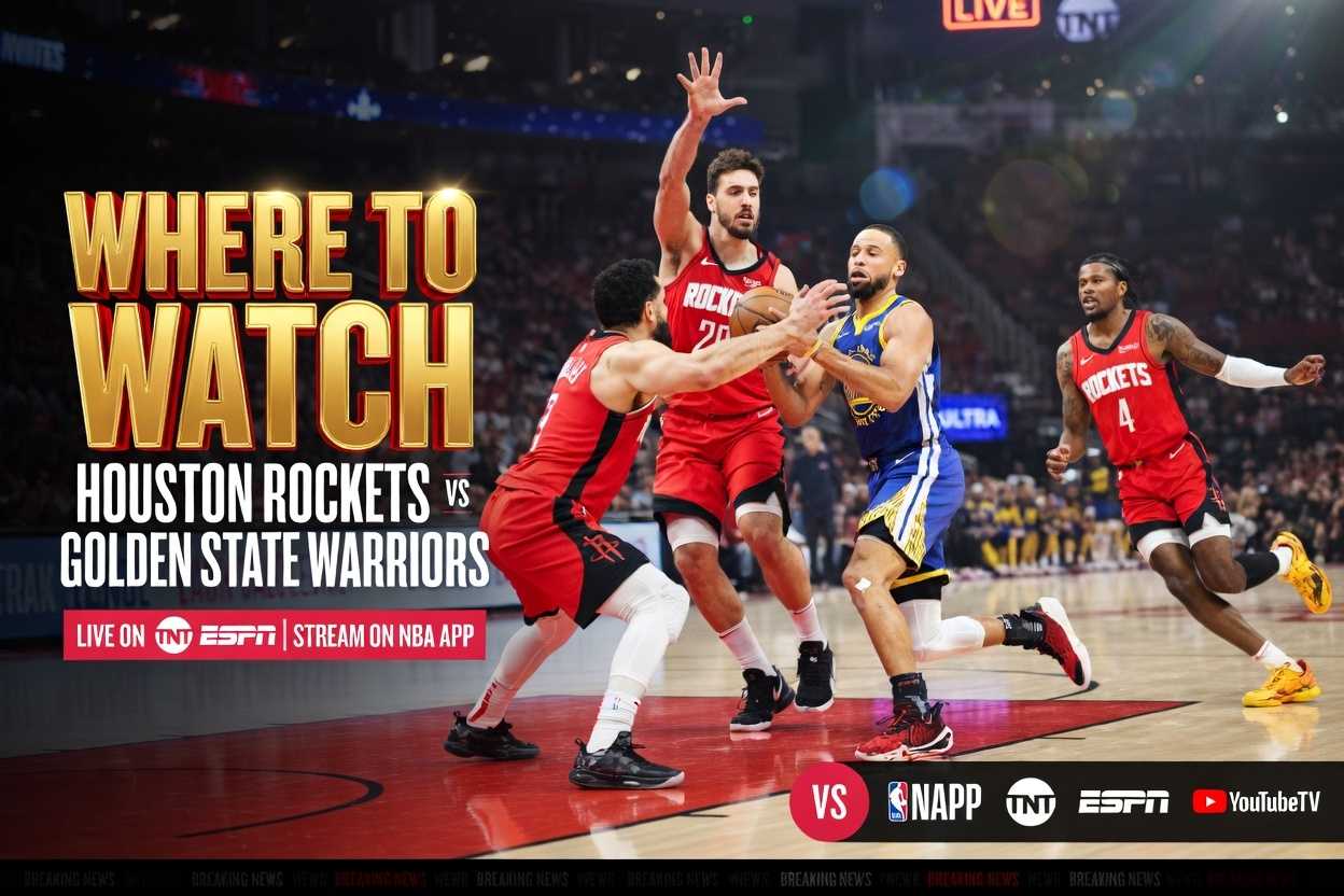 Where to Watch Houston Rockets vs Golden State Warriors