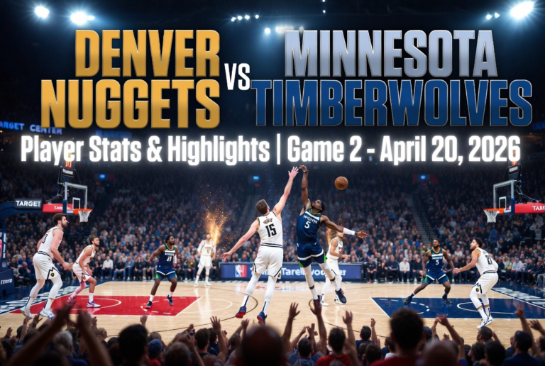 Denver Nuggets vs Timberwolves Match Player Stats