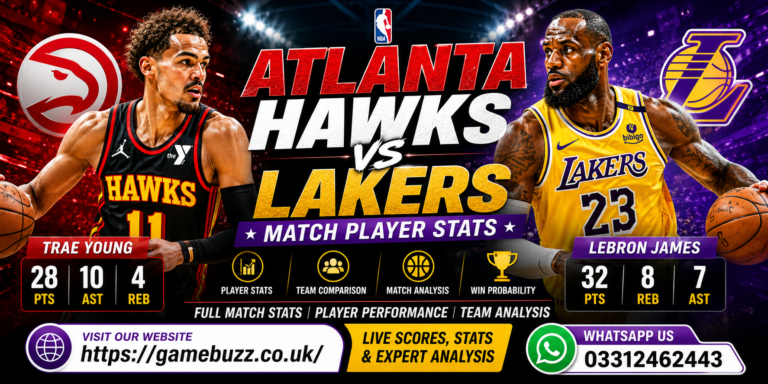 Atlanta Hawks vs Lakers Match Player Stats