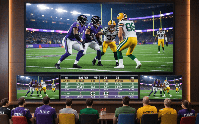 Where To Watch Baltimore Ravens vs Green Bay Packers