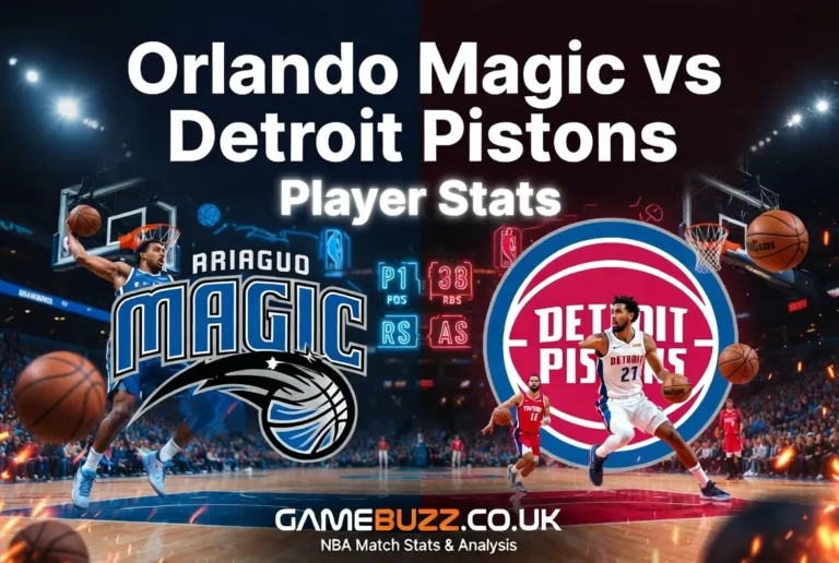 Orlando Magic vs Detroit Pistons Match Player Stats