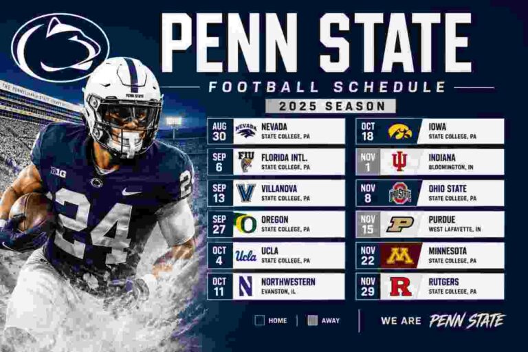 Penn State Football Schedule