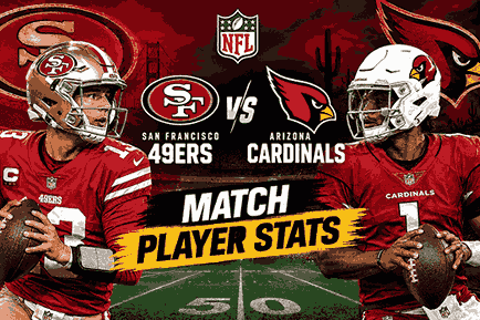 49ers vs Arizona Cardinals Match Player Stats