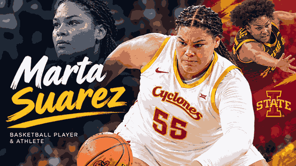 Marta Suarez basketball player in action during a game