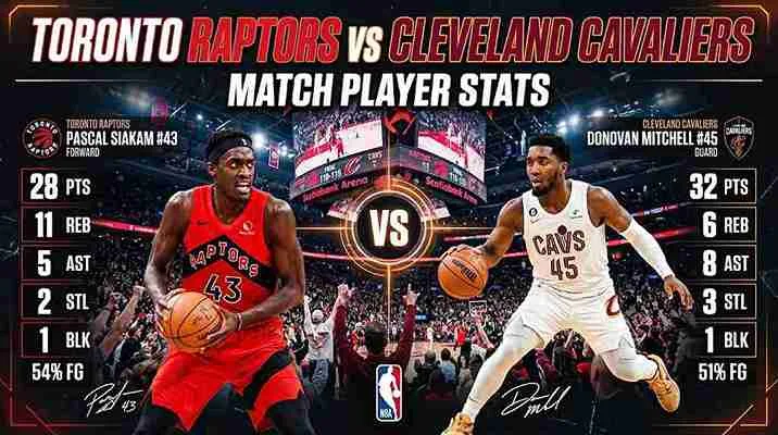 Toronto Raptors vs Cleveland Cavaliers Match Player Stats: Complete Breakdown