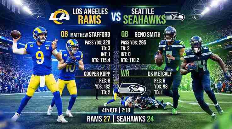 Los Angeles Rams vs Seahawks Match Player Stats